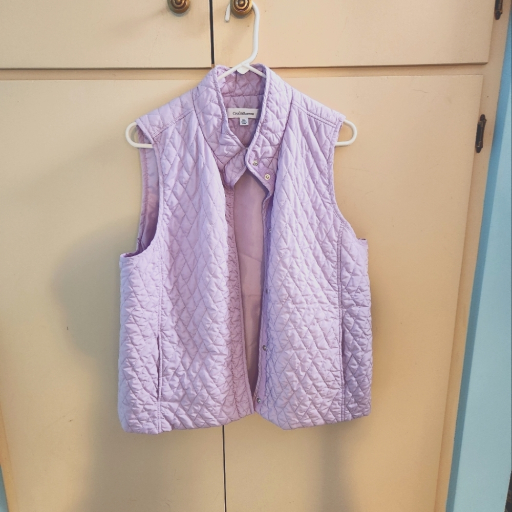 Croft and Barrow light Lavender Vest.